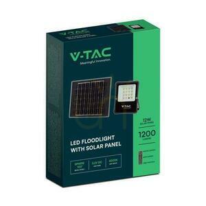 V-TAC 12W Solar LED-projektor Fjärrkontroll, AUTO, Timer IP65 VT-55100 4000K 1200lm small 1