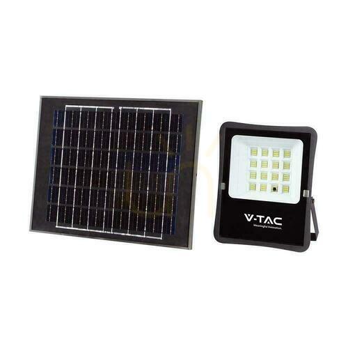 Kontrollera V-TAC 16W solär LED-strålkastare 1600 lm 4000 K med fjärrkontroll IP65 VT-55200