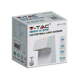 Väggmontering 3W LED V-TAC Vit Kvadratisk 230V IP65 VT-1172-W-N 4000lm 300lm small 3