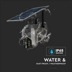 V-TAC WiFi WiFi HD SMART Solar PTZ IR Utomhuskamera Svart VT-11024 8 V-TAC WiFi WiFi HD SMART Solar PTZ IR Utomhuskamera Svart VT-11024 small 8