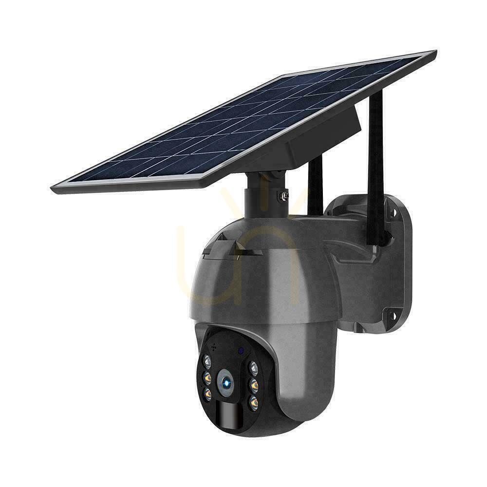 Kontrollera V-TAC WiFi WiFi HD SMART Solar PTZ IR Utomhuskamera Svart VT-11024 V-TAC WiFi WiFi HD SMART Solar PTZ IR Utomhuskamera Svart VT-11024