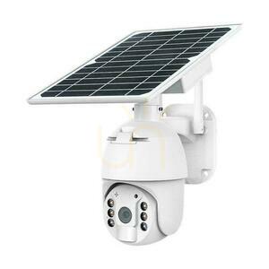 V-TAC WiFi HD SMART Solar PTZ Utomhuskamera IR Vit VT-11024 small 0