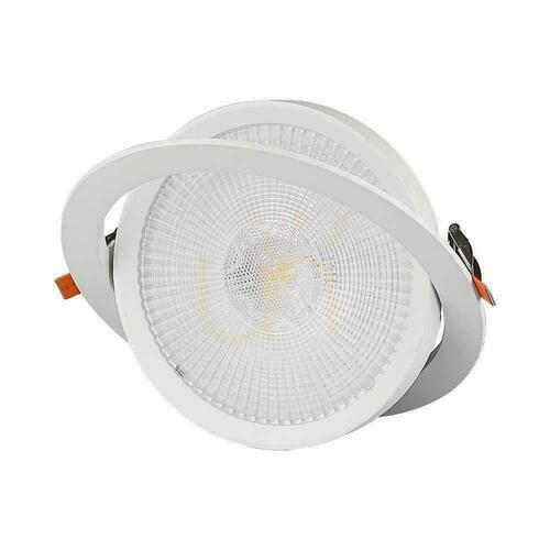 Kontrollera V-TAC LED Downlight SAMSUNG CHIP 10W Justerbar VT-2-10 6400K 1060lm 5 års garanti.