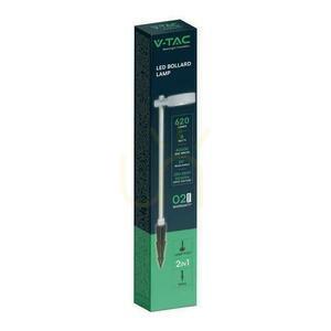 V-TAC LED-stolparmatur med 2 funktioner 6W IP65 100cm Vit VT-11107 3000K 520lm small 1
