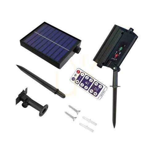 Kontrollera Solar Garden Girland med fjärrkontroll V-TAC 12 meter 10 glödlampor 0,5W IP44 VT-70512 3000K 300lm
