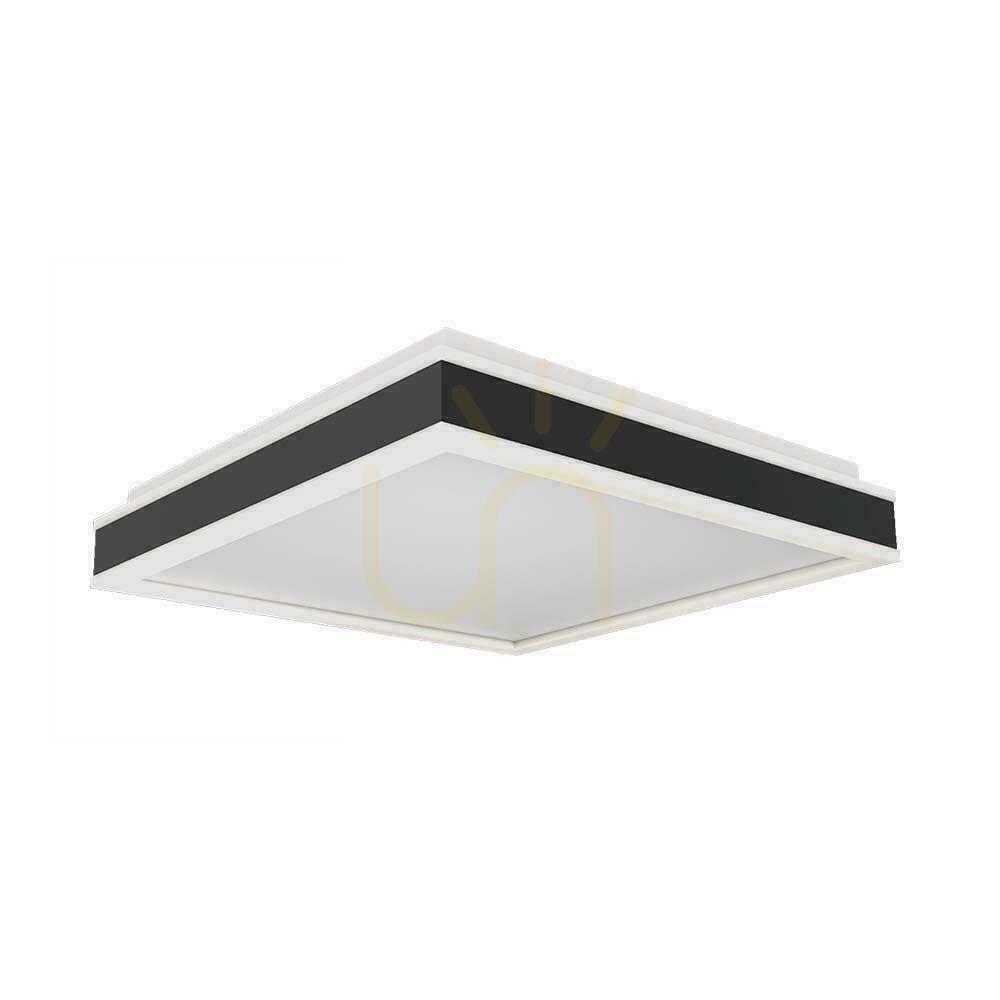 Kontrollera V-TAC 38W LED TRIAC Plafond 3in1 Svart Fyrkant 40x40cm VT-7757-B 4000K 4000lm V-TAC 38W LED TRIAC Plafond 3in1 Svart Fyrkant 40x40cm VT-7757-B 4000K 4000lm
