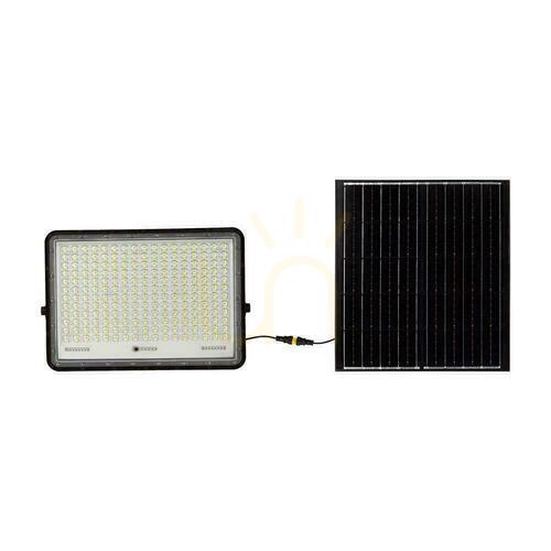Kontrollera V-TAC 30W Solar LED-projektor Fjärrkontroll, AUTO, Timer, IP65 Svart VT-240W 4000K 2600lm