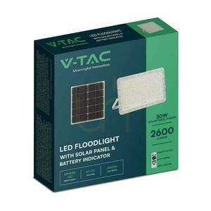 V-TAC 30W Solar LED-projektor Fjärrkontroll, AUTO, Timer, IP65 Vit VT-240W-W 6400K 2600lm small 3