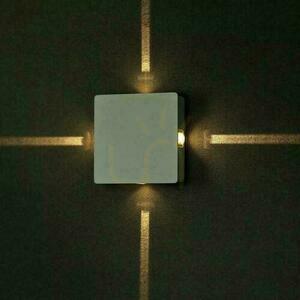 V-TAC 4W LED-väggarmatur IP65 Vit Square VT-704 3000K 428lm small 6