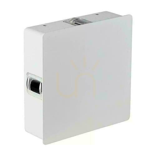 Kontrollera V-TAC VT-704 LED-väggarmatur 4 W, IP65, vit, 4000 K, 428 lm