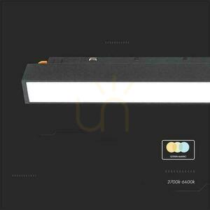 SMART 48V V-TAC 20W LED CCT 90st SMART WiFi TRACKLIGHT bussarmatur Svart VT-3620 2700K-6400K 2100lm 3 års garanti small 3