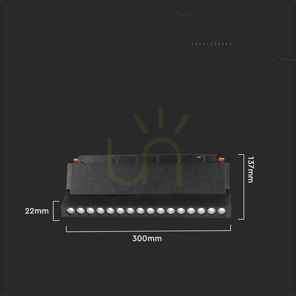 Utsikt SMART 48V V-TAC 18W LED CCT bussarmatur 30st SMART WiFi TRACKLIGHT Svart VT-3618 2700K-6400K 1500lm 3 års garanti SMART 48V V-TAC 18W LED CCT bussarmatur 30st SMART WiFi TRACKLIGHT Svart VT-3618 2700K-6400K 1500lm 3 års garanti