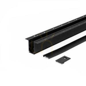 SMART 48V V-TAC 200cm Aluminium Flush Rail SMART 48V V-TAC 200cm Aluminium Svart (inkluderar ram och kåpor) small 2