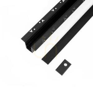 SMART 48V V-TAC 200cm Aluminium Flush Rail SMART 48V V-TAC 200cm Aluminium Svart (inkluderar ram och kåpor) small 3