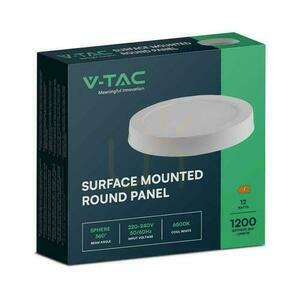 V-TAC Ytmonterad LED Panel Premium Downlight 12W Rund fi170 VT-60012 3000K 1200lm. small 3