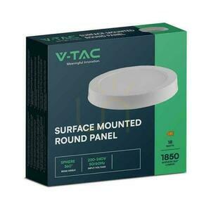 V-TAC Ytmonterad LED Panel Premium Downlight 18W Rund fi215 VT-60018 4000K 1980lm. small 2
