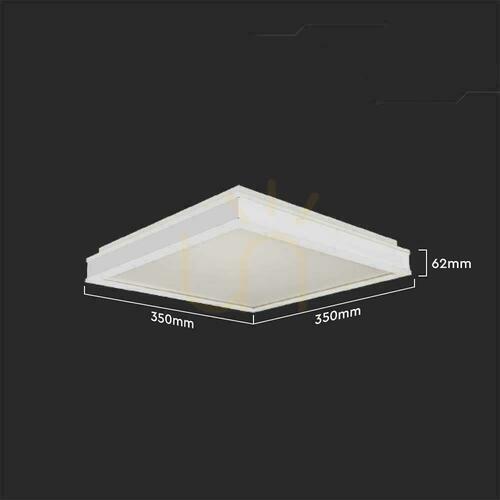 Kontrollera Plafond V-TAC 18W LED 3in1 vit fyrkant 45x45cm VT-7757 4000K 1490lm
