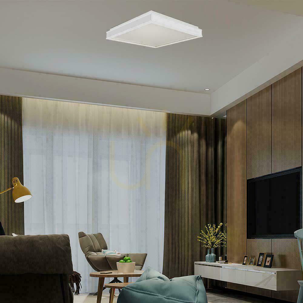Display Plafond V-TAC 18W LED 3in1 vit fyrkant 45x45cm VT-7757 4000K 1490lm Plafond V-TAC 18W LED 3in1 vit fyrkant 45x45cm VT-7757 4000K 1490lm