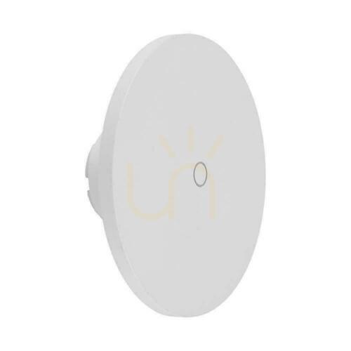 Kontrollera Väggmonterad 12W V-TAC Rund CCT Vit Dimbar VT-83012 3000K-6400K 1200lm vägglampa.