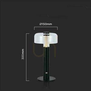 V-TAC 1W LED nattduksbordslampa 30cm USB-laddning Dimbar Svart VT-1049 3000K 100lm small 2