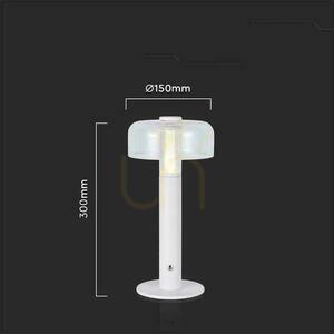 V-TAC 1W LED nattduksbordslampa 30cm USB-laddning dimbar vit VT-1049 3000K 100lm small 2