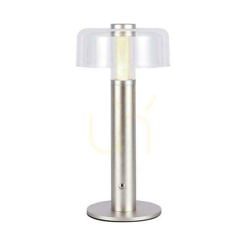 Kontrollera V-TAC 1W LED nattduksbordslampa 30cm USB-laddning dimbar guld VT-1049 3000K 100lm