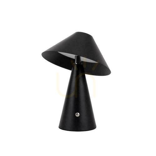 Kontrollera V-TAC 3W LED 24cm nattlampa för skrivbord USB-laddning Dimbar Svart VT-1051 3000K-6000K 200lm.