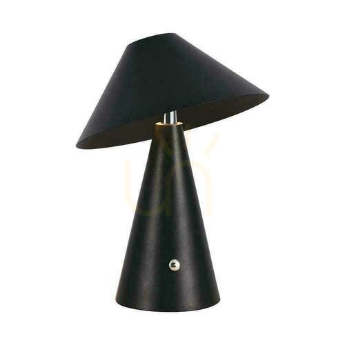 Kontrollera V-TAC 3W LED 24cm nattlampa för skrivbord USB-laddning Dimbar Svart VT-1051 3000K-6000K 200lm.