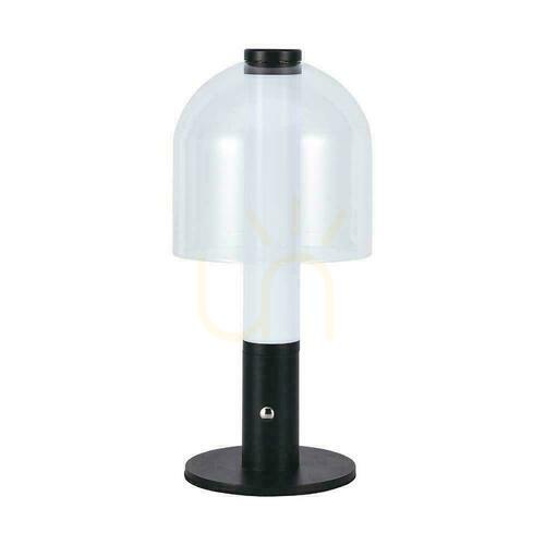 Kontrollera V-TAC 2W LED nattduksbordslampa 30cm USB-laddning Dimbar Svart VT-1056 3000K 100lm