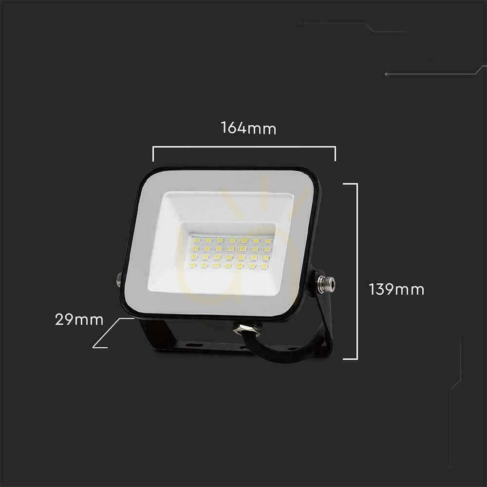 Visa V-TAC 30W LED-strålkastare VT-44030 Samsung Chip, svart, 6500K V-TAC 30W LED-strålkastare VT-44030 Samsung Chip, svart, 6500K