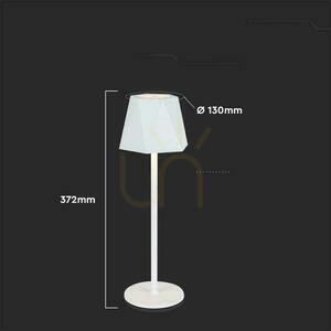 V-TAC 4W LED nattduksbordslampa 37cm USB-laddning dimbar vit VT-1034 3000K-6000k 150lm small 4