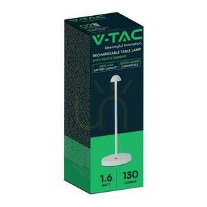 V-TAC VT-1073 LED-skrivbordslampa, 1,6 W, vit, dimbar och uppladdningsbar small 3