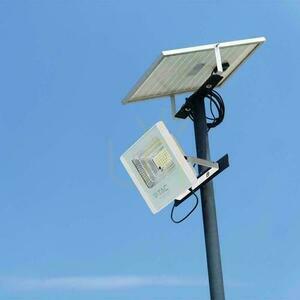 V-TAC Solar LED-projektor 12W vit IP65, fjärrkontroll, timer VT-25W 4000K 550lm small 1