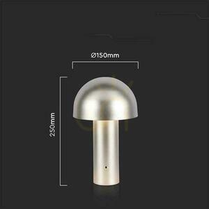 V-TAC 1W LED nattduksbordslampa 25cm USB-laddning Dimbar guld VT-1047 3000K-6000K 200lm. small 2