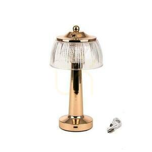 V-TAC 1W LED 26cm skrivbordslampa Nattlampa USB-laddning Dimbar Guld VT-1048 3000K-6000K 55lm. small 1
