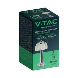 V-TAC 1W LED 26cm skrivbordslampa Nattlampa USB-laddning Dimbar Guld VT-1048 3000K-6000K 55lm. small 4
