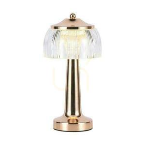V-TAC 1W LED 26cm skrivbordslampa Nattlampa USB-laddning Dimbar Guld VT-1048 3000K-6000K 55lm. small 0