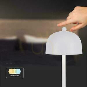 V-TAC 3W LED nattduksbordslampa 30cm USB-laddning dimbar vit VT-1052 3000K-6000K 200lm small 5