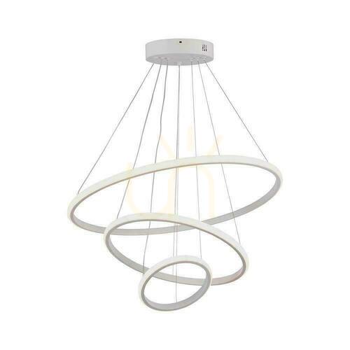 Kontrollera V-TAC 32W LED-pendelarmatur Vit VT-7816 3000K 3880lm