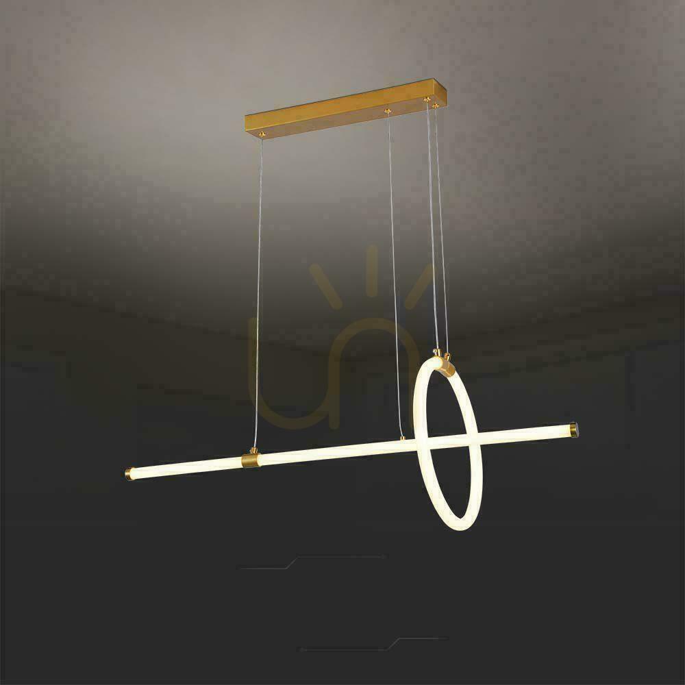 Förhandsvisning V-TAC 16W LED pendelarmatur Guld VT-7818 3000K 1820lm V-TAC 16W LED pendelarmatur Guld VT-7818 3000K 1820lm