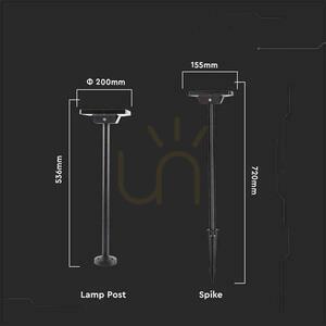 V-TAC Solar Garden Pole 2-funktion IP65 53cm Svart VT-4102 3000K-6400K 220lm 3 års garanti 4 V-TAC Solar Garden Pole 2-funktion IP65 53cm Svart VT-4102 3000K-6400K 220lm 3 års garanti small 4