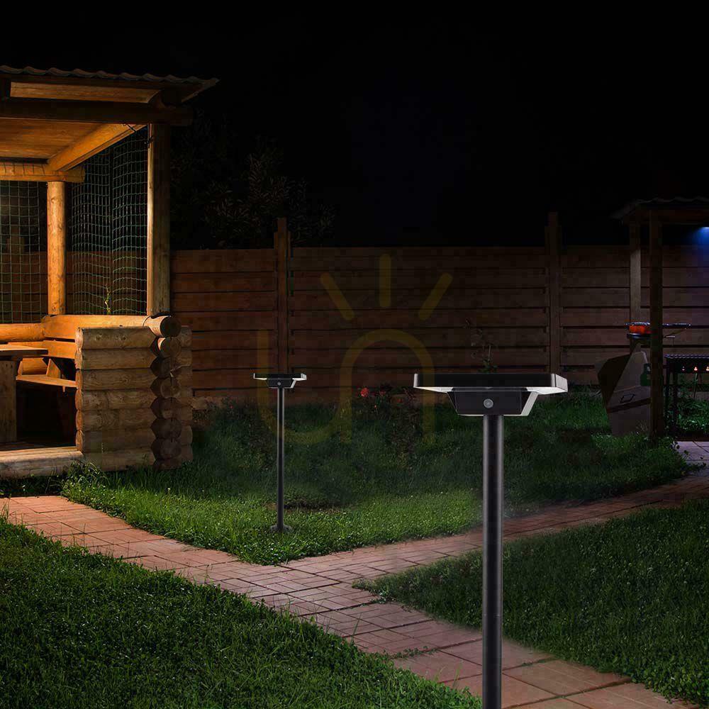 Visa V-TAC Solar Garden Pole 2-funktion IP65 53cm Svart VT-4102 3000K-6400K 220lm 3 års garanti V-TAC Solar Garden Pole 2-funktion IP65 53cm Svart VT-4102 3000K-6400K 220lm 3 års garanti