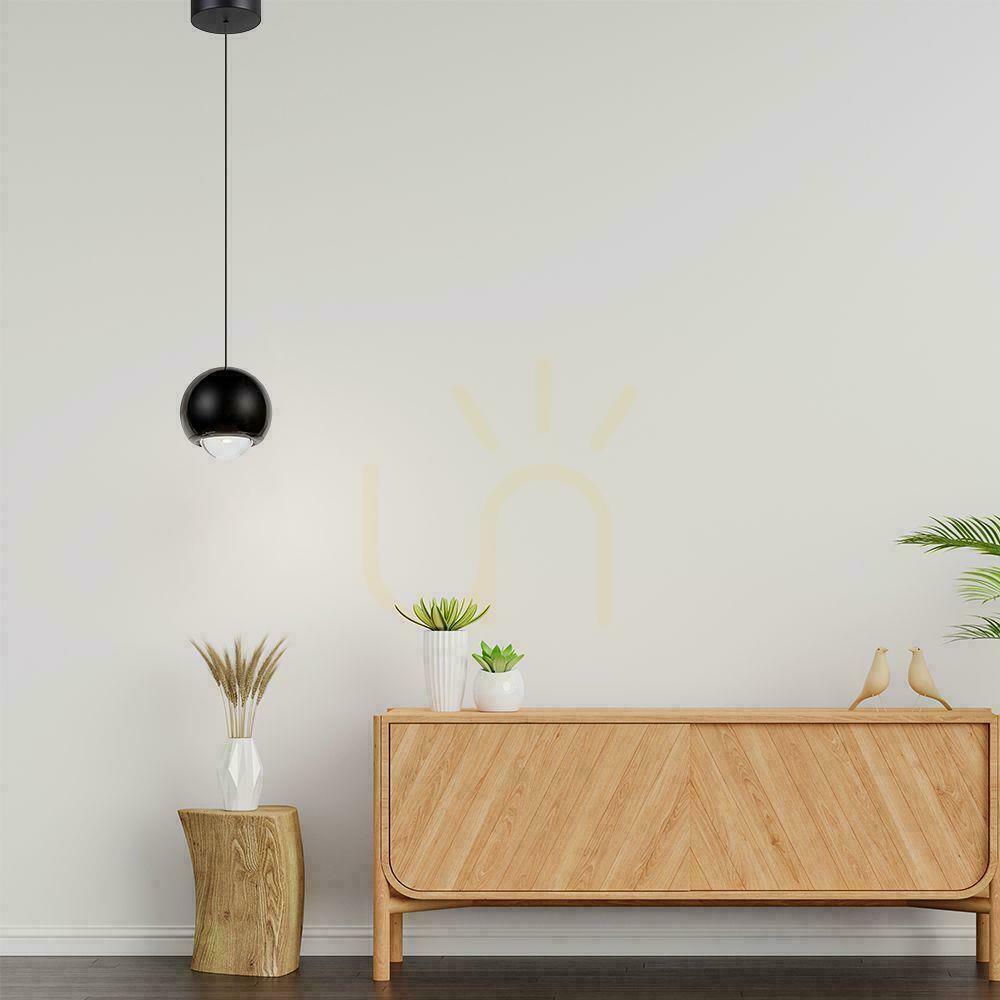 Visa V-TAC LED pendelarmatur 6W justerbar 200cm Svart VT-7508 3000K 500lm V-TAC LED pendelarmatur 6W justerbar 200cm Svart VT-7508 3000K 500lm
