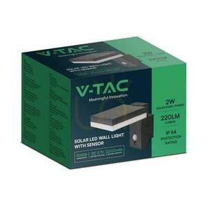 V-TAC 5,5W LED väggmonterad solcellslampa rörelsesensor fyrkantig IP54 VT-1147 3000K 220lm 3 års garanti 1 V-TAC 5,5W LED väggmonterad solcellslampa rörelsesensor fyrkantig IP54 VT-1147 3000K 220lm 3 års garanti small 1