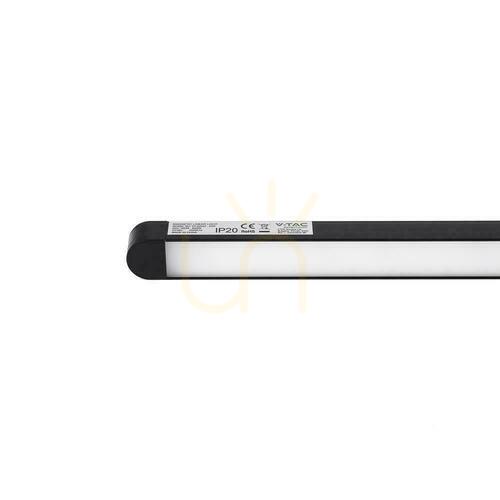 Kontrollera Linjär armatur för magnetskena 48V V-TAC VT-42022 LED 22W 2500 lm 3000K 81° svart 61,5 cm