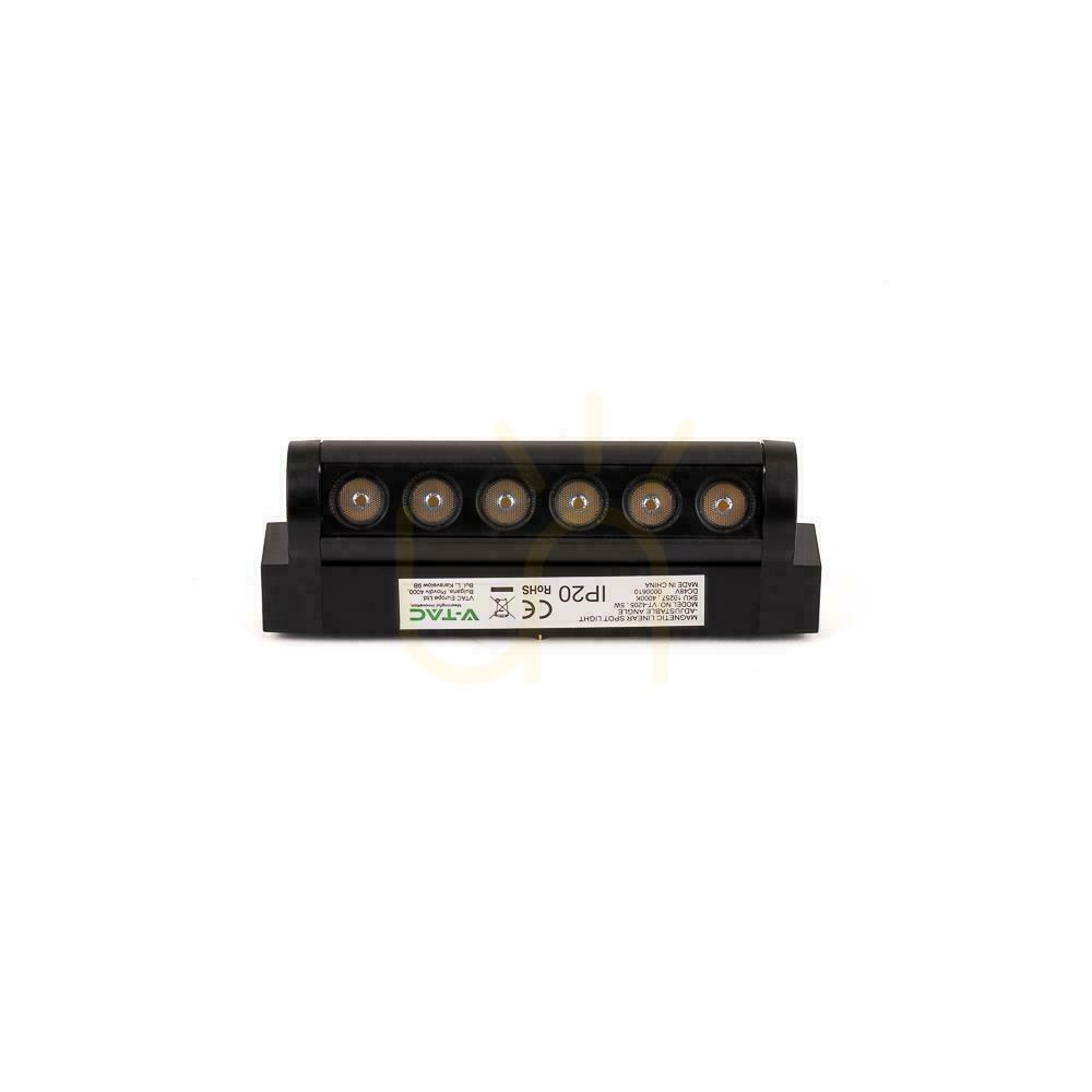 Utsikt Armatur Projektor Magnetskenesystem 48V V-TAC 5W LED 34st VT-4205 3000K 600lm 3 års garanti Armatur Projektor Magnetskenesystem 48V V-TAC 5W LED 34st VT-4205 3000K 600lm 3 års garanti