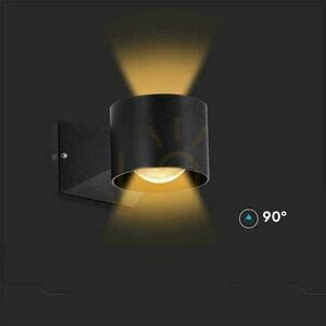 V-TAC 5W väggmonterad vägglampa Top Down Black IP65 VT-1179 3000K 465lm small 8