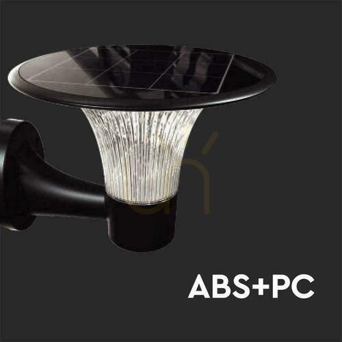Kontrollera V-TAC VT-425 solcellsdriven LED vägglampa 15 W med rörelsesensor, IP65, svart