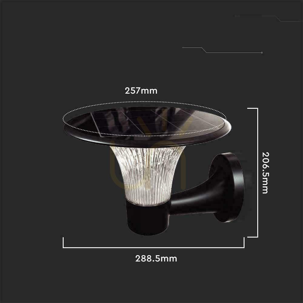 Display V-TAC 15W LED Solar Garden Wall lampa IP65 CCT Rörelsesensor Svart VT-425 6000K+4000K 1900lm 3 års garanti V-TAC 15W LED Solar Garden Wall lampa IP65 CCT Rörelsesensor Svart VT-425 6000K+4000K 1900lm 3 års garanti