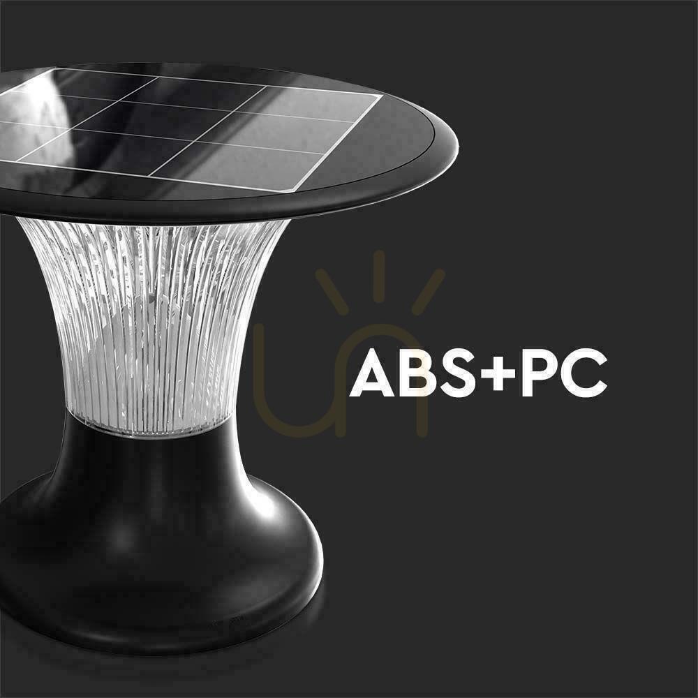 Utsikt V-TAC 15W LED Solar Garden Pole IP65 CCT Motion Sensor Black 26cm VT-426 6000K+4000K 2200lm 3 års garanti V-TAC 15W LED Solar Garden Pole IP65 CCT Motion Sensor Black 26cm VT-426 6000K+4000K 2200lm 3 års garanti